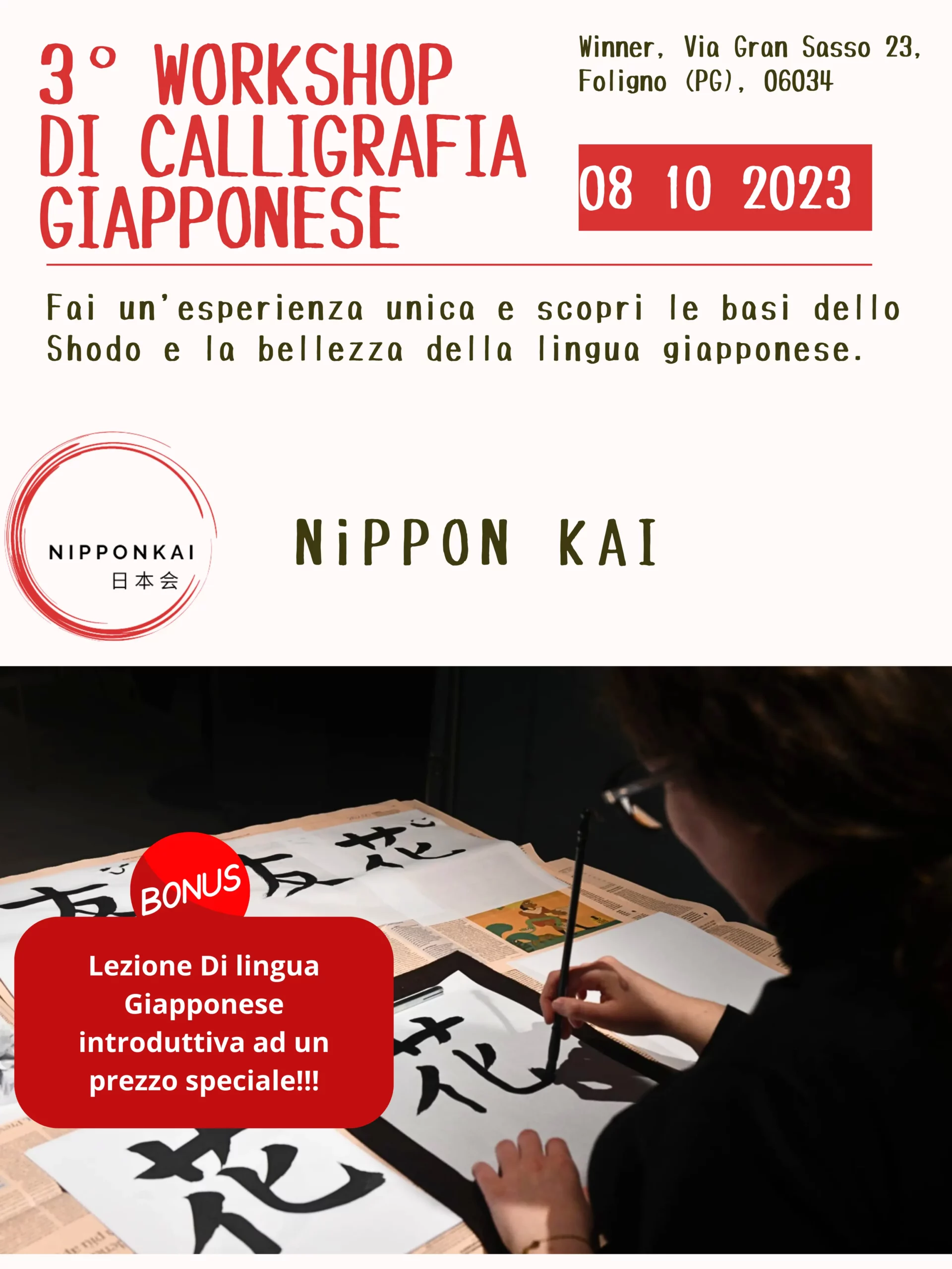 3° workshop di shodo