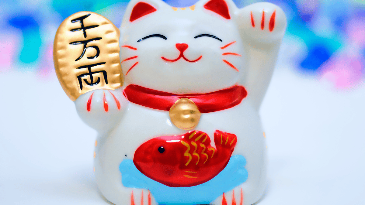 maneki neko gatto